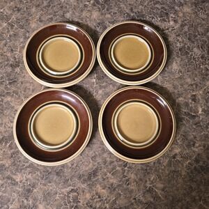 Arabia Finland Otso Set of 4 Saucers‎ 6" Ulla Procope Raija Uosikkinen Vintage